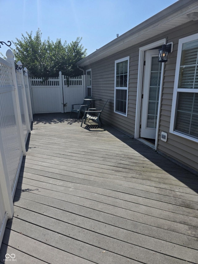 4835 Franklin Villas Dr, Indianapolis, IN 46237 - view of wooden deck