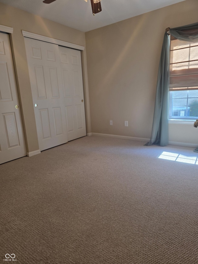 4835 Franklin Villas Dr, Indianapolis, IN 46237 - unfurnished bedroom featuring carpet and a ceiling fan