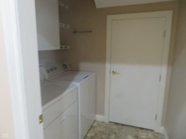 laundry room featuring washing machine and dryer