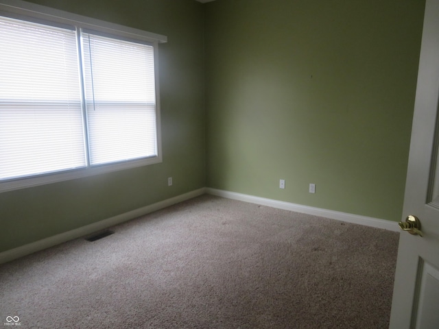 spare room featuring carpet floors