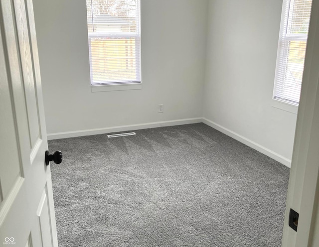 view of carpeted empty room