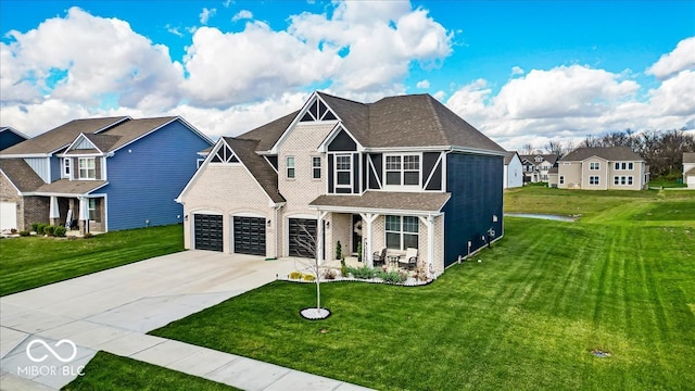 view of front of house with a front yard