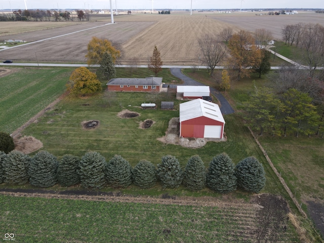 drone / aerial view featuring a rural view