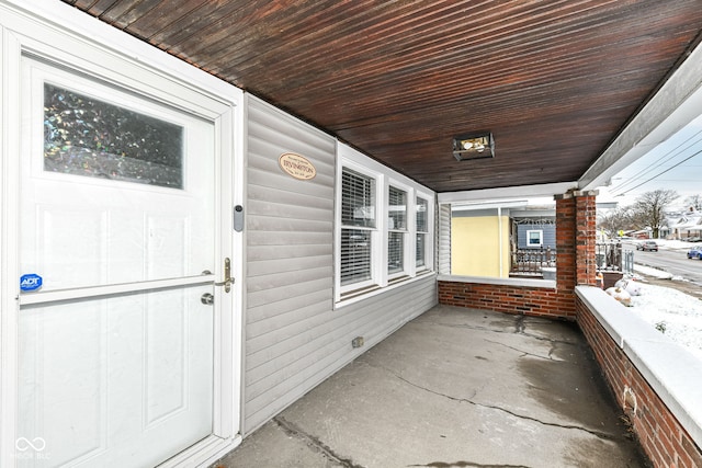 view of patio / terrace featuring a porch