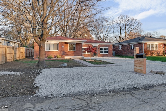 view of ranch-style house