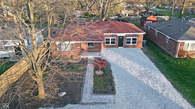 view of front of home