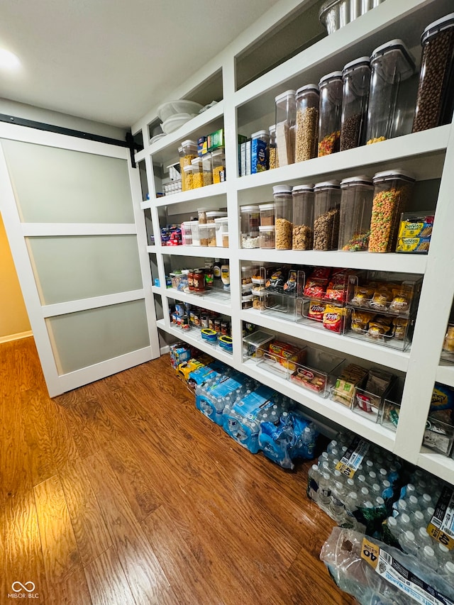 view of pantry