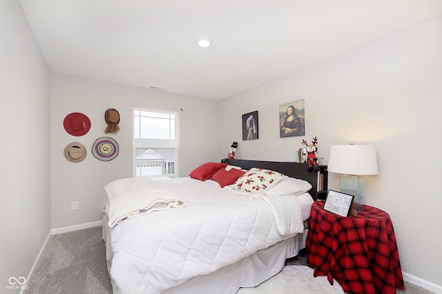 bedroom featuring carpet flooring