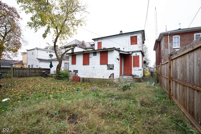 view of rear view of property