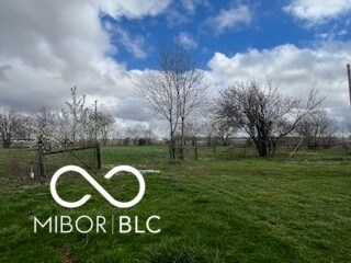 view of yard with a rural view