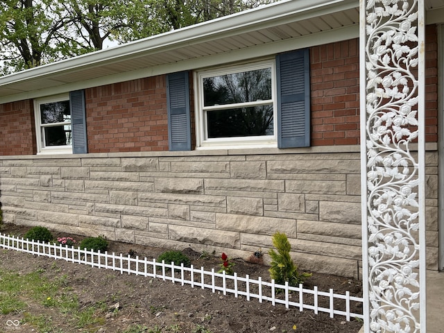 11 S 1050 W, Jamestown, IN 46147 - view of side of property featuring fence and brick siding