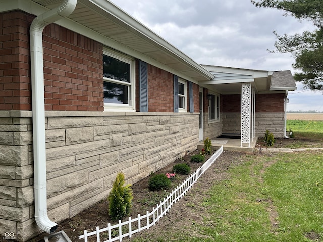 11 S 1050 W, Jamestown, IN 46147 - view of home's exterior featuring fence and brick siding