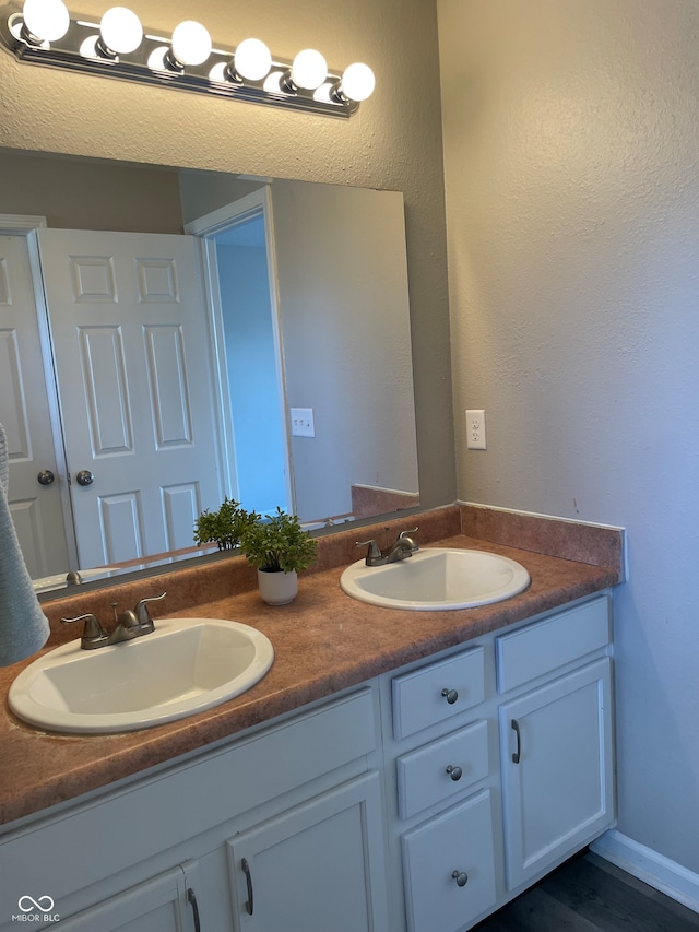 bathroom featuring vanity