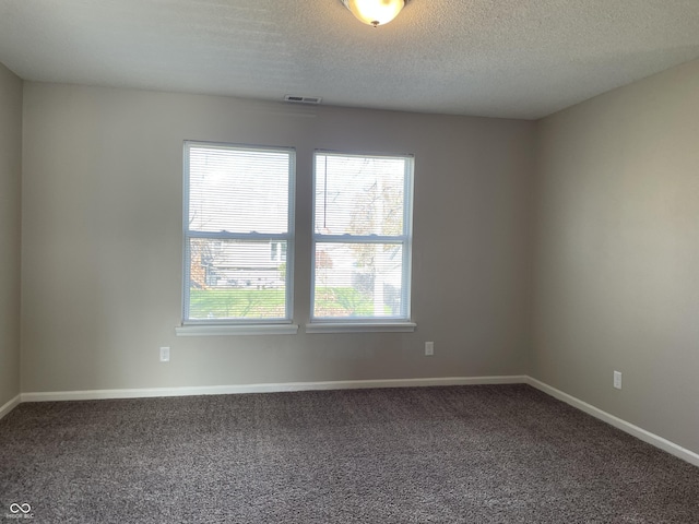 7530 Redcliff Rd, Indianapolis, IN 46256 - carpeted spare room with baseboards and a textured ceiling