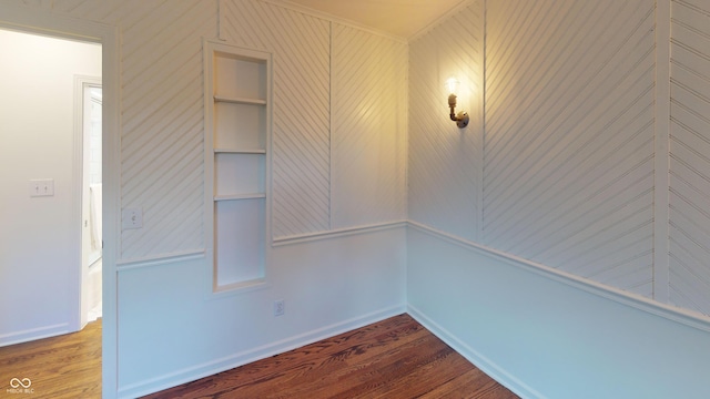 interior space with hardwood / wood-style flooring