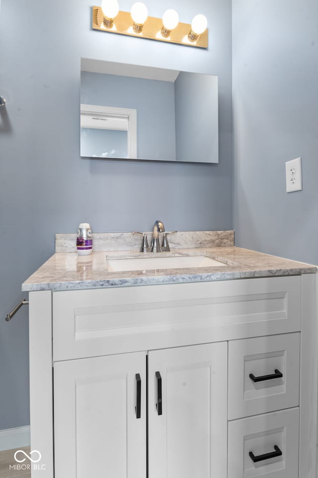 bathroom with vanity