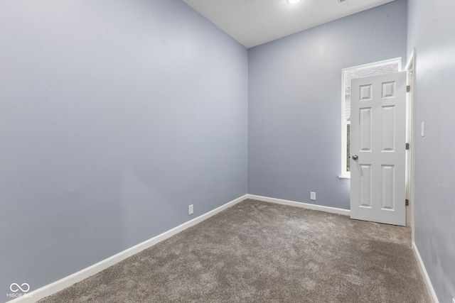 view of carpeted empty room