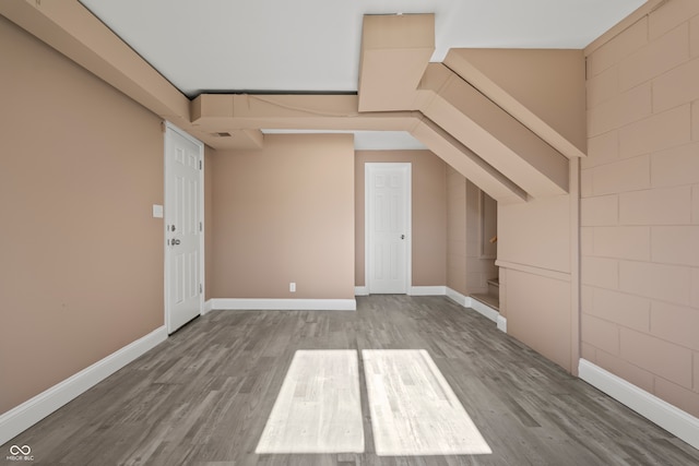 interior space featuring hardwood / wood-style floors