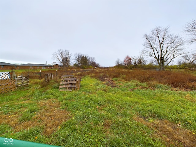 view of yard featuring a rural view