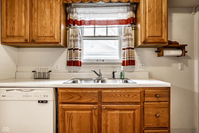 kitchen featuring dishwasher and sink