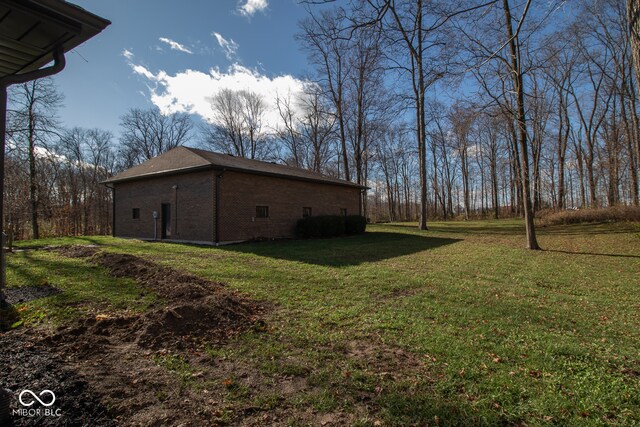 view of home's exterior featuring a lawn