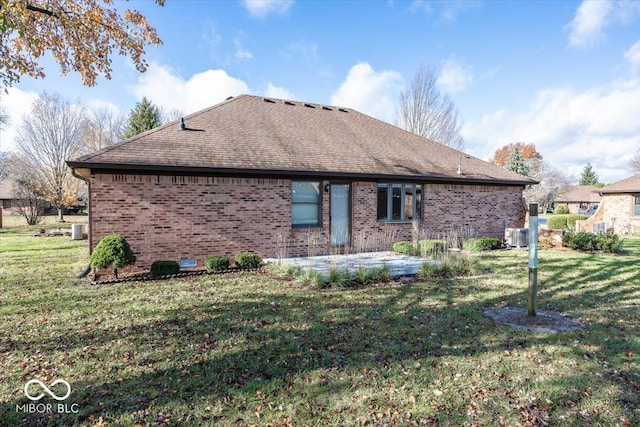 view of home's exterior featuring a yard, a patio, and cooling unit