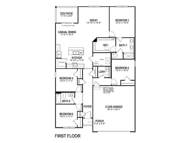 6322 Granby Dr, Whitestown, IN 46075 - view of property floor plan