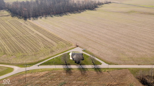 drone / aerial view featuring a rural view