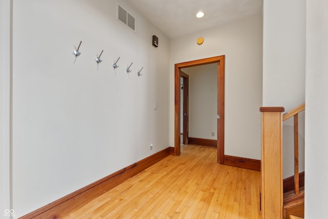 empty room featuring light hardwood / wood-style flooring