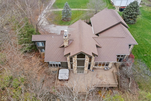 birds eye view of property