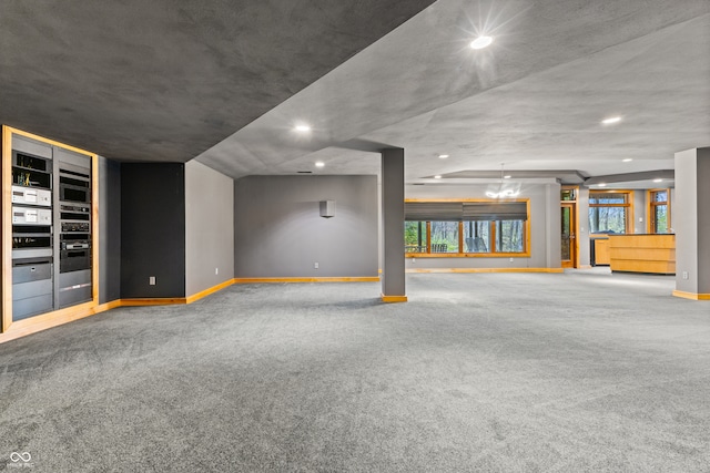 interior space featuring carpet flooring