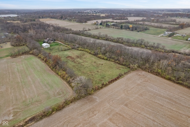 bird's eye view featuring a rural view