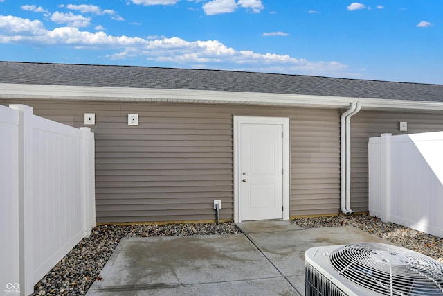 garage featuring central air condition unit