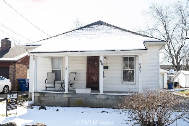 bungalow with a porch