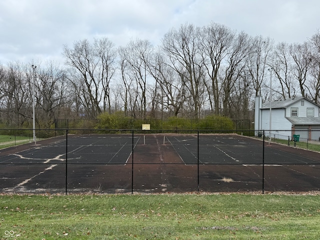 view of sport court