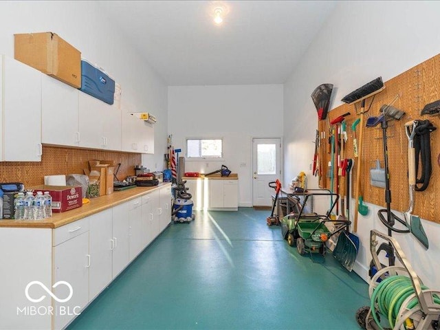 12954 Water Ridge Dr, Fishers, IN 46055 - miscellaneous room with concrete floors