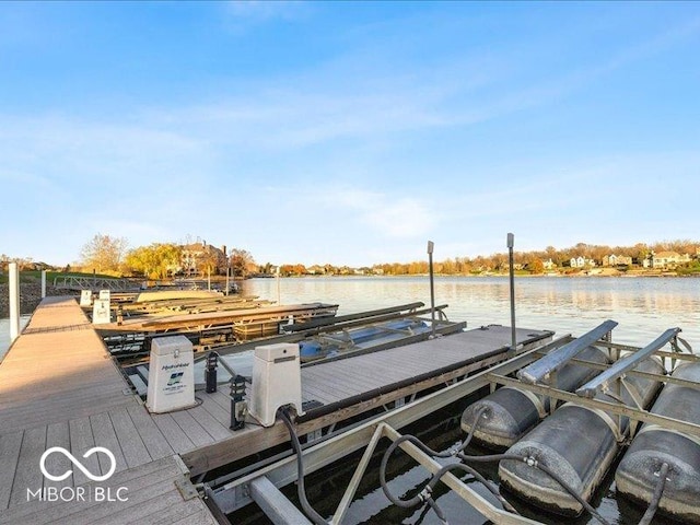 12954 Water Ridge Dr, Fishers, IN 46055 - dock area featuring a water view