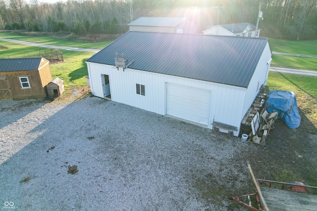 6255 E County Road 850 N, North Vernon, IN 47265 - detached garage with gravel driveway