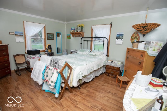 6255 E County Road 850 N, North Vernon, IN 47265 - bedroom with wood finished floors and ornamental molding