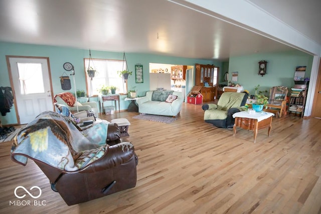 6255 E County Road 850 N, North Vernon, IN 47265 - living room with wood finished floors