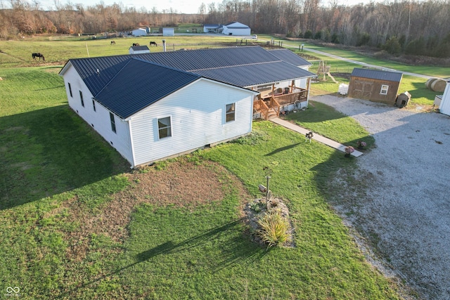 6255 E County Road 850 N, North Vernon, IN 47265 - aerial view of property and surrounding area