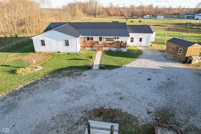6255 E County Road 850 N, North Vernon, IN 47265 - aerial view of property and surrounding area