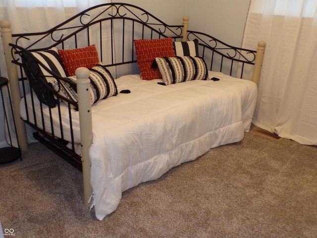 bedroom with carpet floors