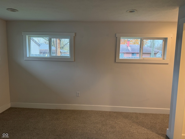 empty room with carpet and a healthy amount of sunlight