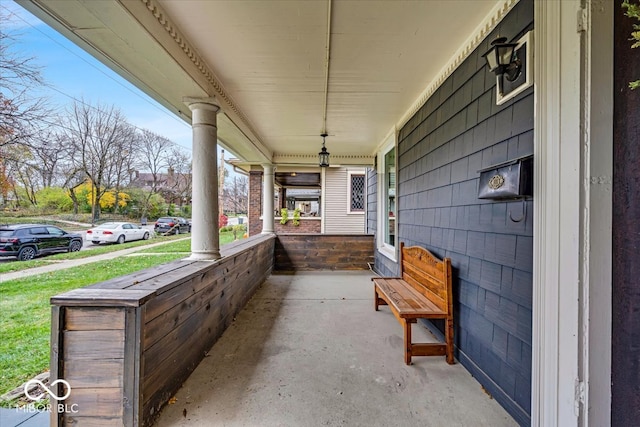 view of patio / terrace featuring a porch