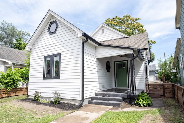 view of bungalow-style house