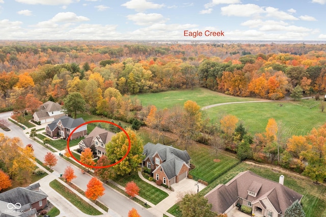 birds eye view of property