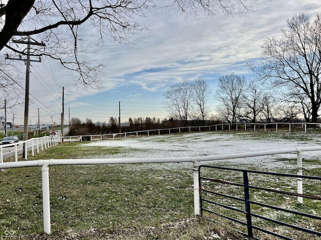 2750 N County Road 1000 E, Indianapolis, IN 46234 - view of yard with an enclosed horse arena and a view of rural / pastoral area