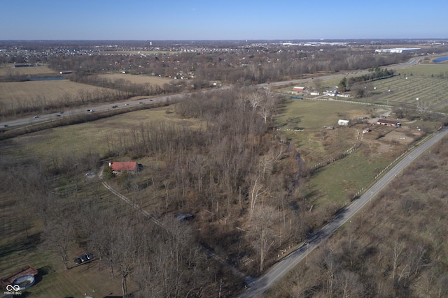 2750 N County Road 1000 E, Indianapolis, IN 46234 - aerial view of property and surrounding area featuring rural landscape