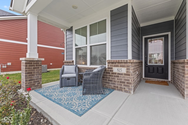 view of patio / terrace featuring central AC